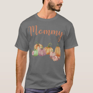 T-shirt Maman Du Petit Citrouille Premier Anniversaire Pom
