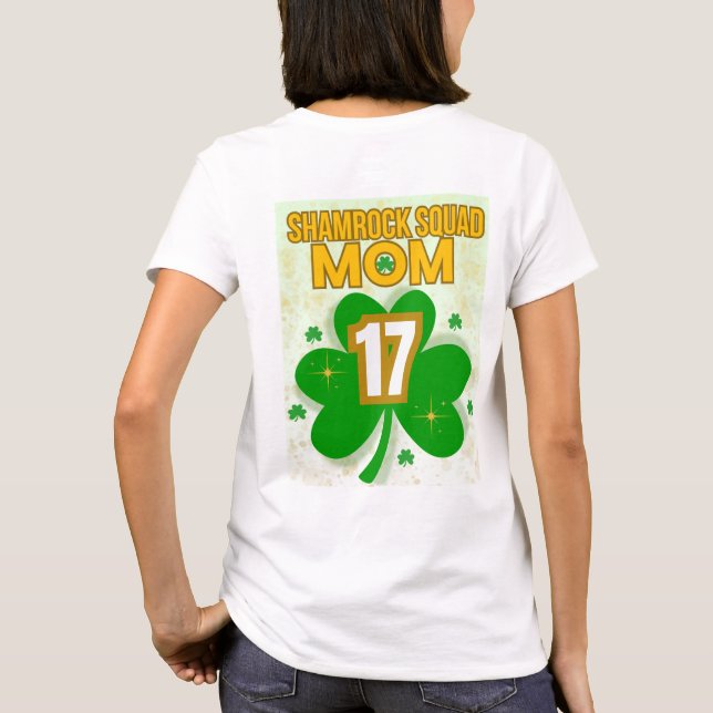 T-shirt Maman du shamrock (Dos)