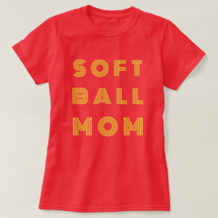 T-shirt Maman du softball   Game Day   Softball Mama Noir