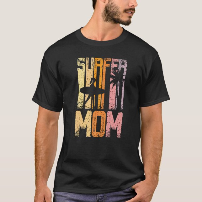 T-shirt Maman du surf (Devant)