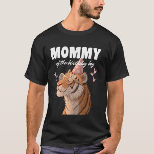 T-shirt Maman du tigre de l'anniversaire garçon Cozy Wild