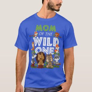 T-shirt Maman du Wild One Zoo Anniversaire Animaux des boi