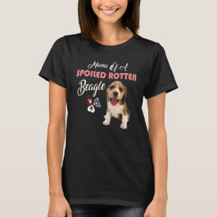 T-shirt Maman D'Un Chien Beagle Tourné En Spots
