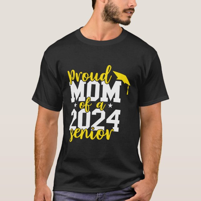 T-shirt Maman D'Un Diplômé Supérieur De 2024 (Devant)
