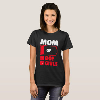 T-shirt Maman d'un garçon et deux filles