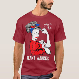 T-shirt Maman D'Un Guerrier Du Coeur Congénitale Congénita