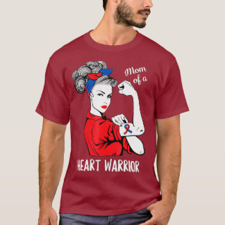 T-shirt Maman D'Un Guerrier Du Coeur Congénitale Congénita