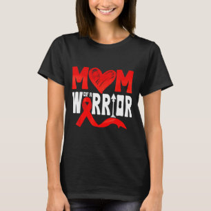 T-shirt Maman d'un guerrier du cœur Tch Maladie cardiaque 