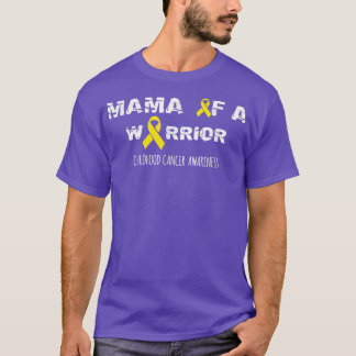T-shirt Maman d'un guerrier, Enfance Cancer Awareness Chil
