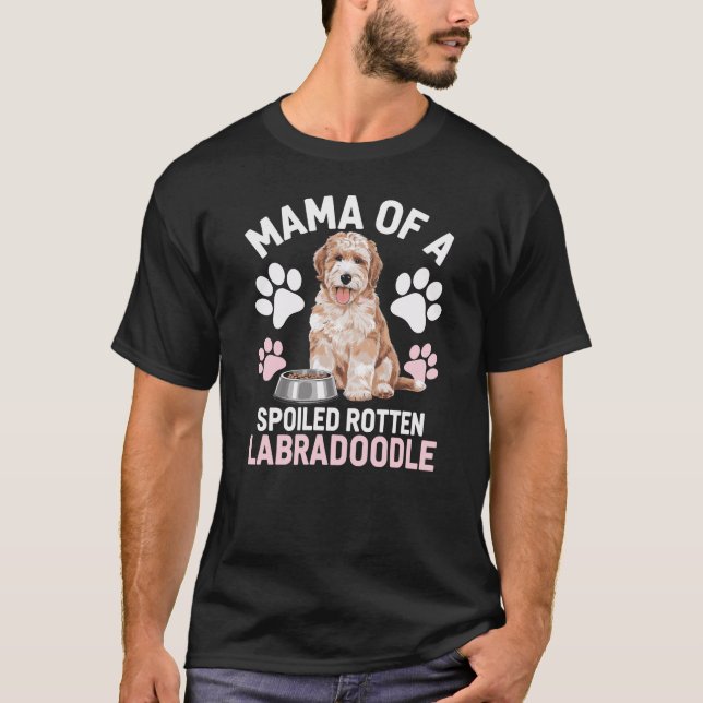 T-shirt Maman D'Un Labradoodle (Devant)