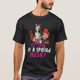 T-shirt Maman D'Un Vent De Cravate De Chien Chou Cute Husk