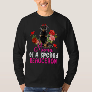 T-shirt Maman D'Une Belle Cravate De Beauceron Cute Beauce