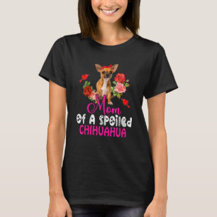 T-shirt Maman D'Une Cravate De Chihuahua Cute Chihuahua Bo