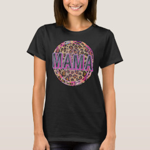 T-shirt Maman Empreinte de léopard Maman Des Garçons Fille
