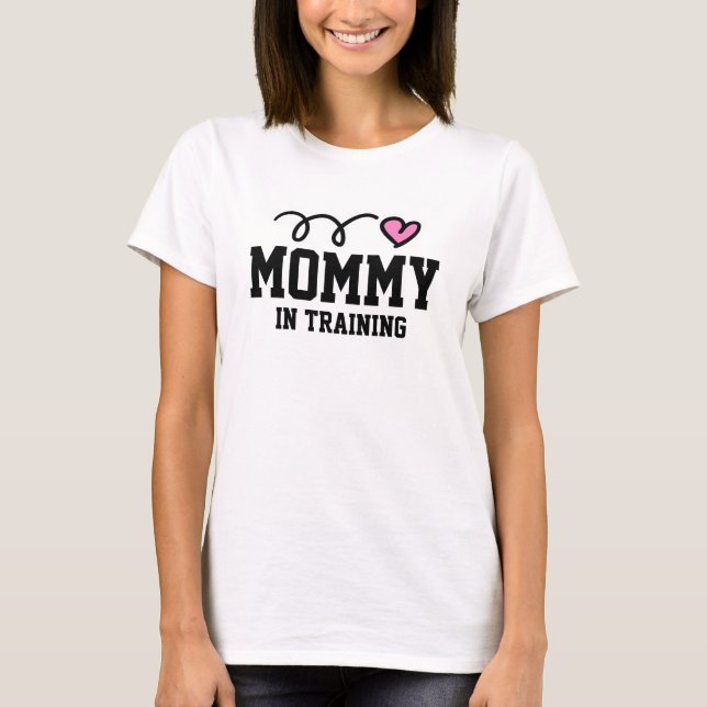 T-shirt Maman en formation chemise maternelle (Devant)
