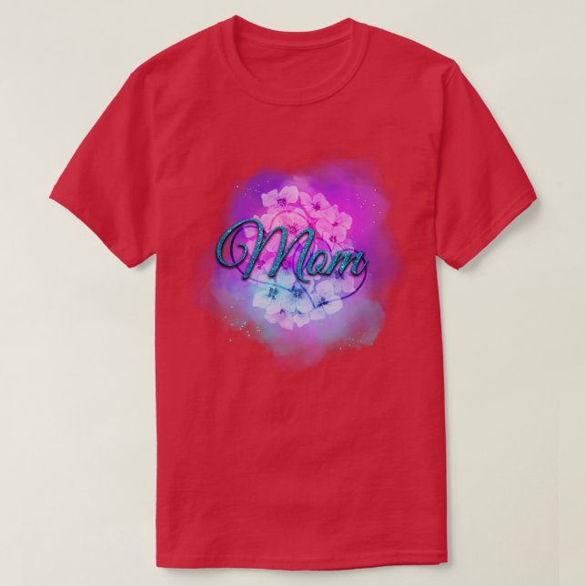 T-shirt Maman en parties scintillant (Design devant)