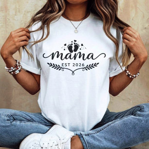 T-shirt Maman Est 2026 Révélation de Grossesse pour Nouvel
