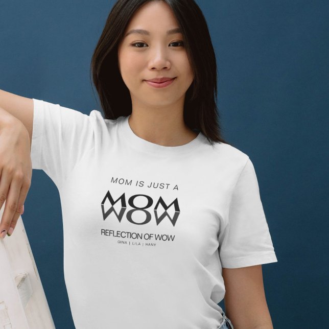 T-shirt Maman est juste le reflet de la journée des mères (Créateur téléchargé)