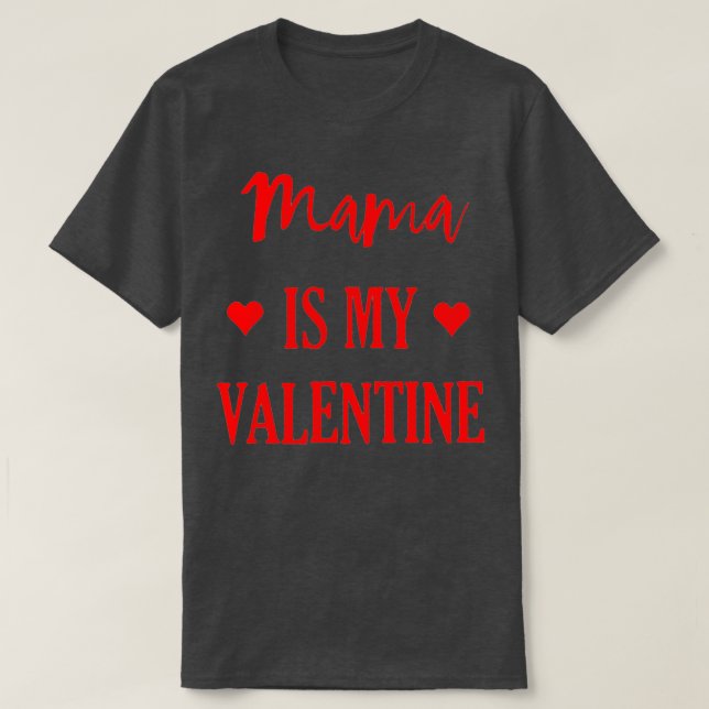 T-shirt Maman Est Mes Garçons Valentin Filles Qui Correspo (Design devant)