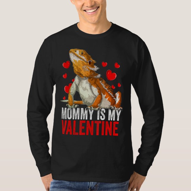 T-shirt Maman est mon Secourt de dragon de Saint Valentin  (Devant)