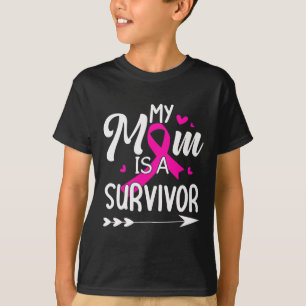 T-shirt Maman Est Une Survivante Conscience Du Cancer Du S