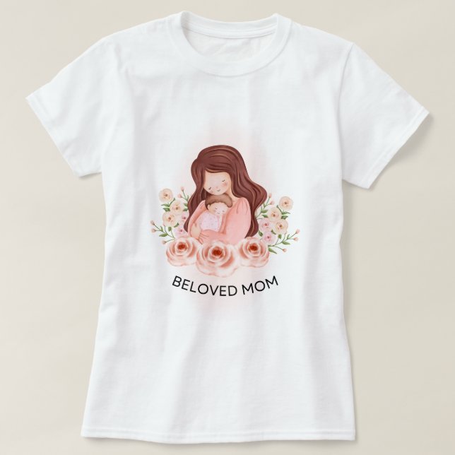 T-shirt Maman et bébé (Design devant)