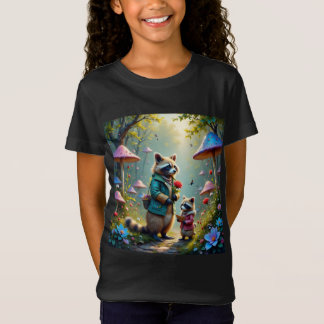 T-Shirt Maman et bébé raton laveur adorables