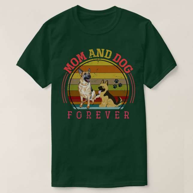 T-shirt Maman Et Chien Forever Animaux Animaux De Compagni (Design devant)