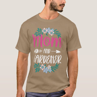 T-shirt Maman Et Gardener Mère Jardin Famille