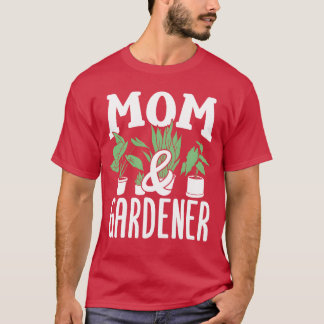 T-shirt Maman Et Jardin Jardin Jardin Jardin Mère famille