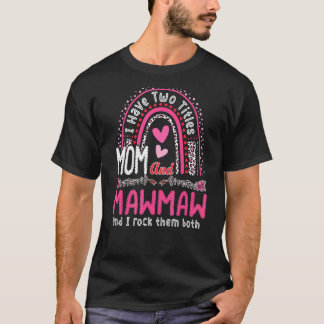 T-shirt Maman Et Mawmaw Je Les Rock Tous Les Deux Leopard