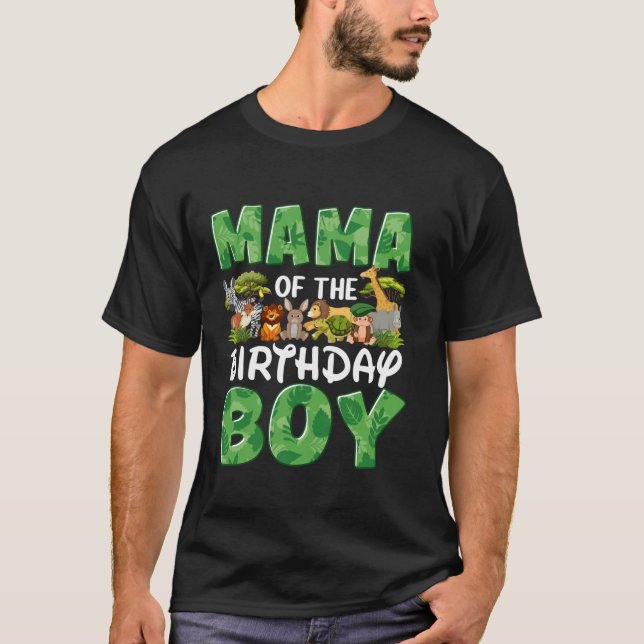 T-shirt Maman Et Papa Maman Maman Jour D'Anniversaire Garç (Devant)