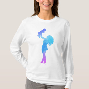 T-shirt Maman et son bébé aquarelle