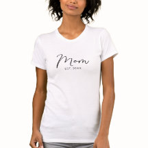 T-shirt maman établi en noir