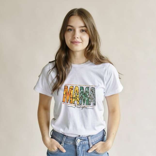 T-shirt maman être amoureuse maman mère jour femmes blanc (Créateur téléchargé)