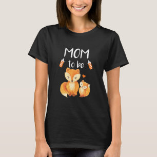 T-shirt Maman être Fox Baby shower mignonne animal de forê