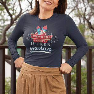 T-shirt Maman experte en feux d'artifice 4 juillet Indépen