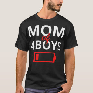 T-shirt Maman Fatiguée De 4 Garçons II