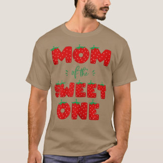 T-shirt Maman féminine du doux anniversaire de la fraise