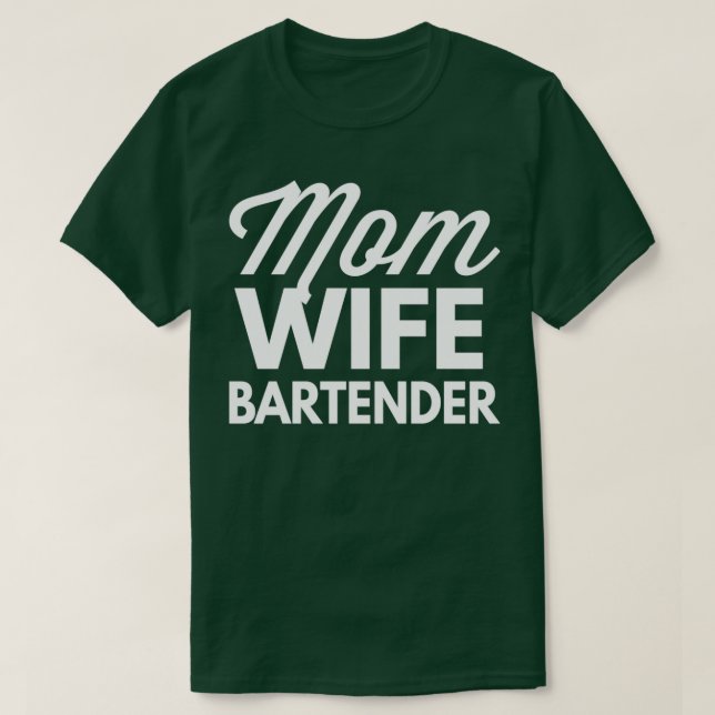T-shirt Maman Femme Bartender (Design devant)
