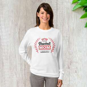 T-shirt Maman Femme De Baseball Longue Tête
