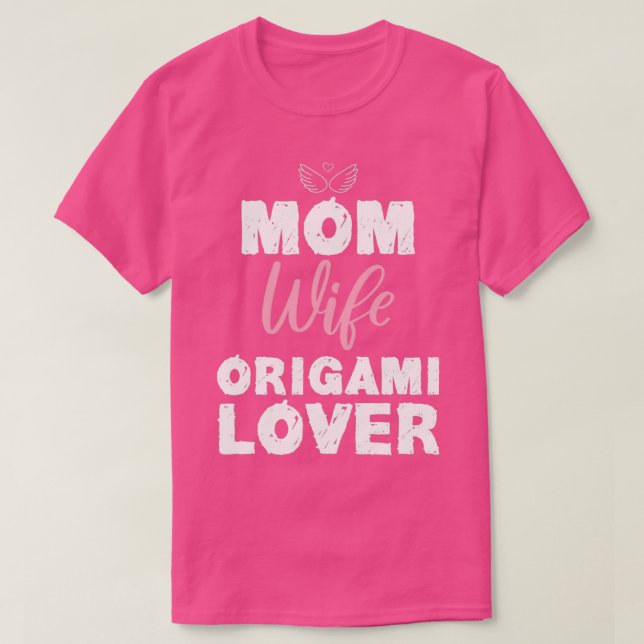 T-shirt Maman Femme Origami Amoureux Drôle Design pour cad (Design devant)