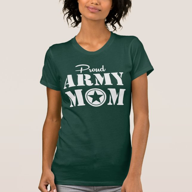 T-shirt Maman fière d'armée (Devant)
