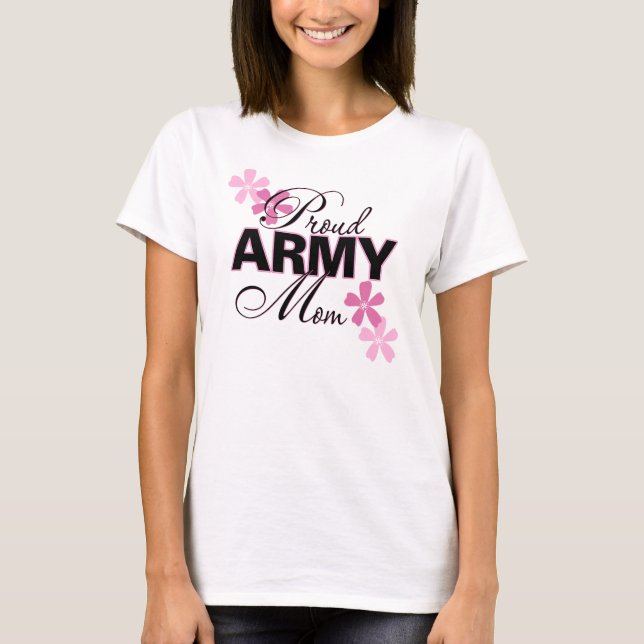 T-shirt Maman fière d'armée (4 Erika R) (Devant)