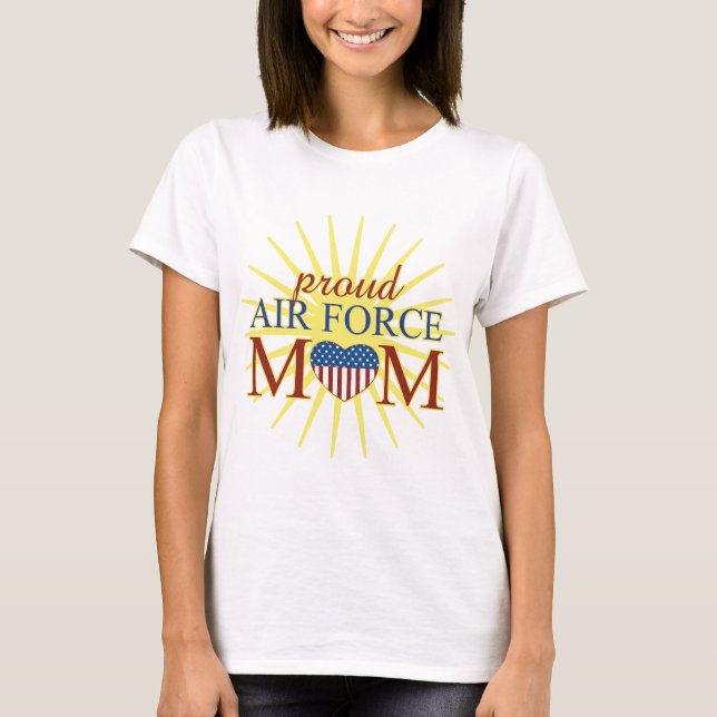 T-shirt Maman fière de l'Armée de l'Air (Devant)