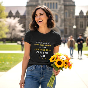 T-shirt Maman fière de ma fille diplômée Son ère de diplôm