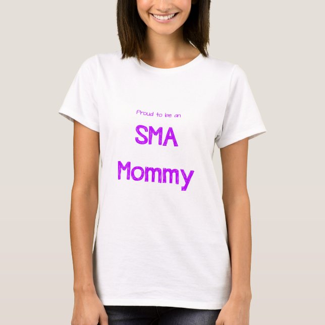 T-shirt Maman fière de SMA (Devant)