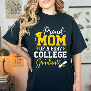 T-shirt Maman fière drôle 2027 Diplômée Célébration de fin