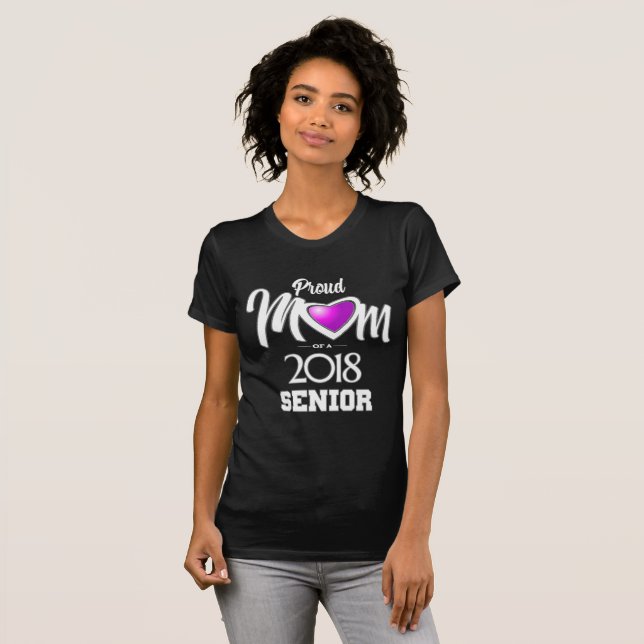 T-shirt Maman fière d'un aîné 2018 (Devant entier)