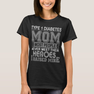 T-shirt Maman fière d'un diabétique de type 1 que j'ai éle
